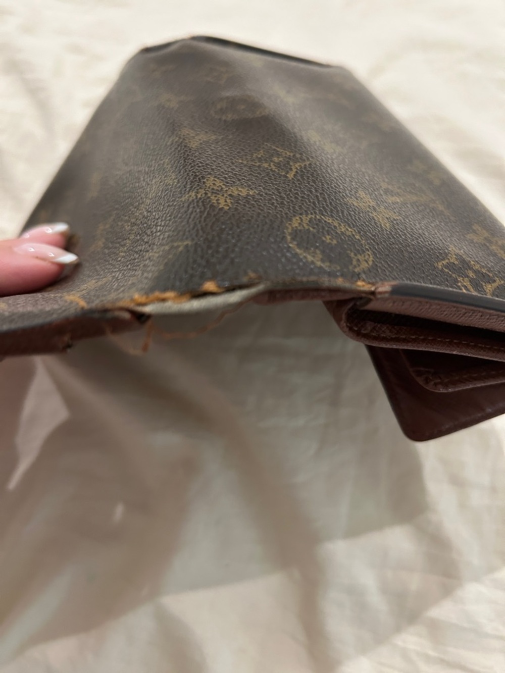 Authentic Louis Vuitton Flap Wallet — Dark Brown with Gold Hardware - Picture 5 of 10